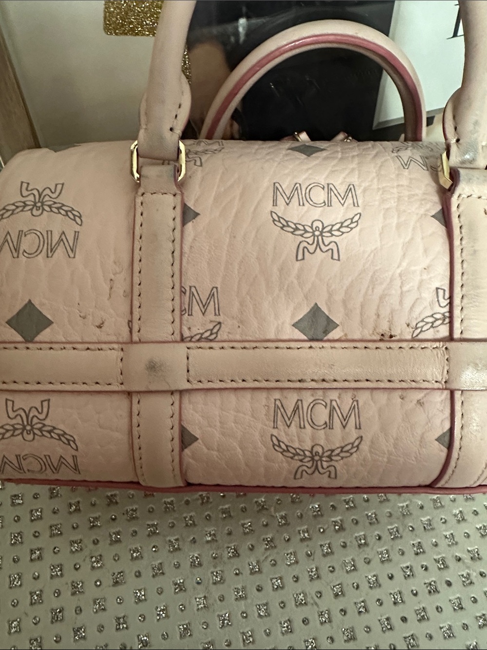 MCM Visetos Delmy Boston Bag - Picture 11 of 16